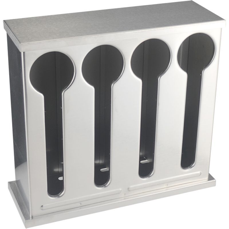 Kutija za pohranu žlica od nehrđajućeg čelika – kvadratnog oblika, velika zapremina, organizator pribora za hotele i restorane.