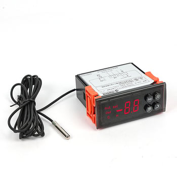 ECS-16 digitalni kontroler temperature s LCD zaslonom za ormariće s ventilacijskim hlađenjem, zamrzivače i hladnjake