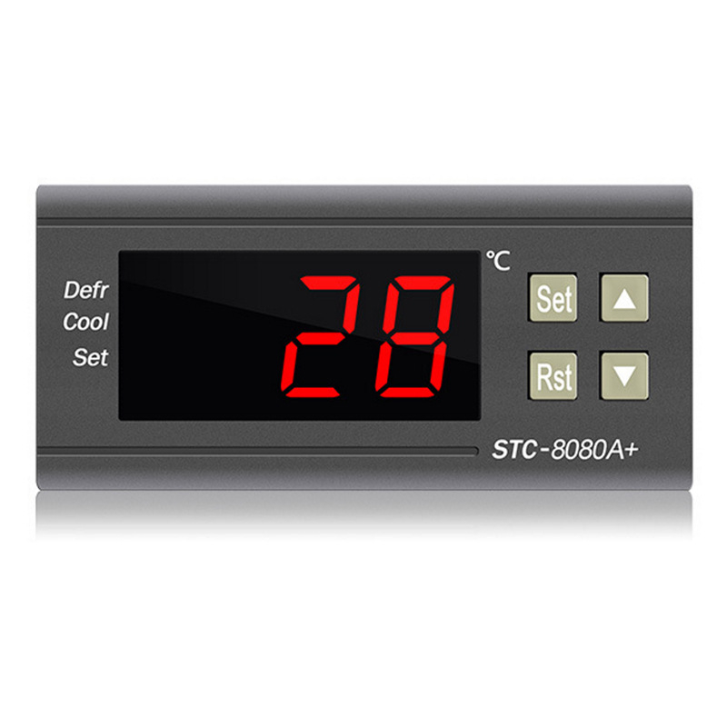 STC-8080A+ digitalni termostat za hladnjak ili ormar za skladištenje — upravljanje temperaturom, odmrzavanje, hlađenje, inteligentni regulator temperature