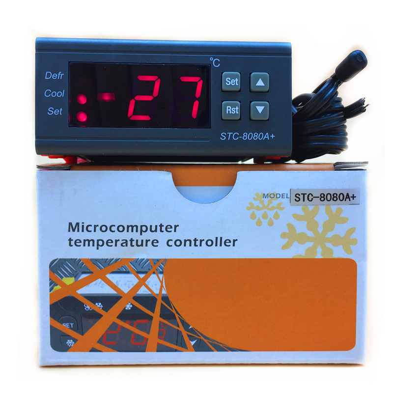 STC-8080A+ temperaturni regulator za hladnjak i zamrzivač s digitalnim zaslonom, potpuno automatska regulacija temperature