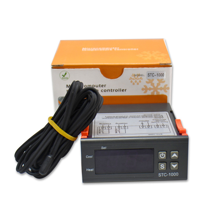 Digitalni reglator temperature STC-1000 za akvarij i inkubator morskih plodova, mikroprocesorski termostat, 220V.