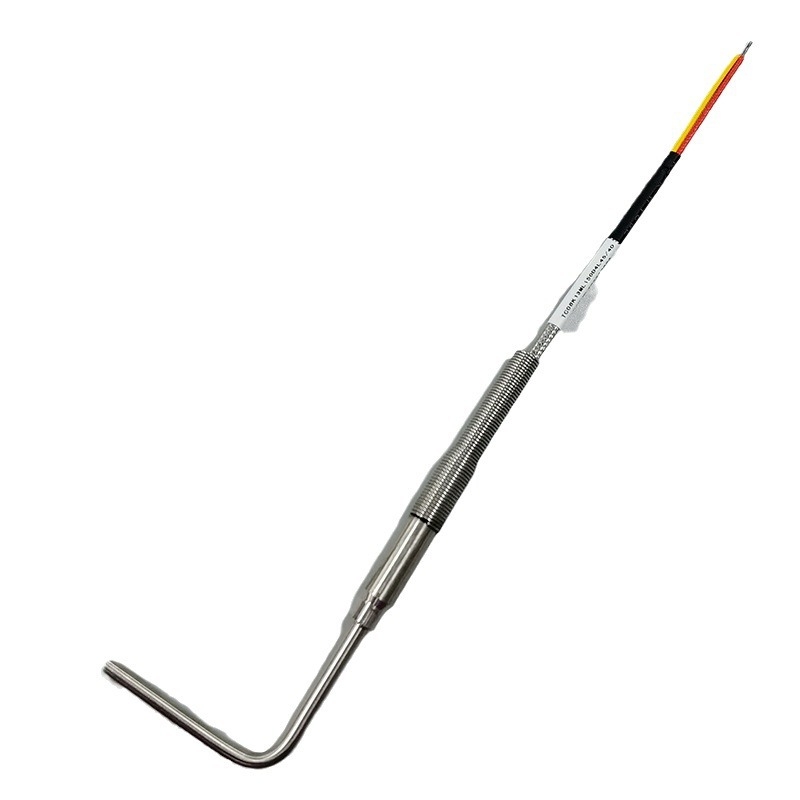 Visokotemperaturna oklopna termopara PT100/J/K tip 191, fleksibilna sonda s kutem od 90°