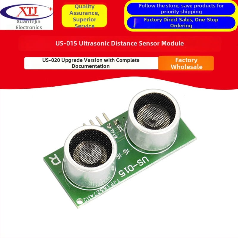 US-015 Ultrazvukový merací modul, Ultrazvukový senzor, US-020 vylepšená verzia, kompletná dokumentácia