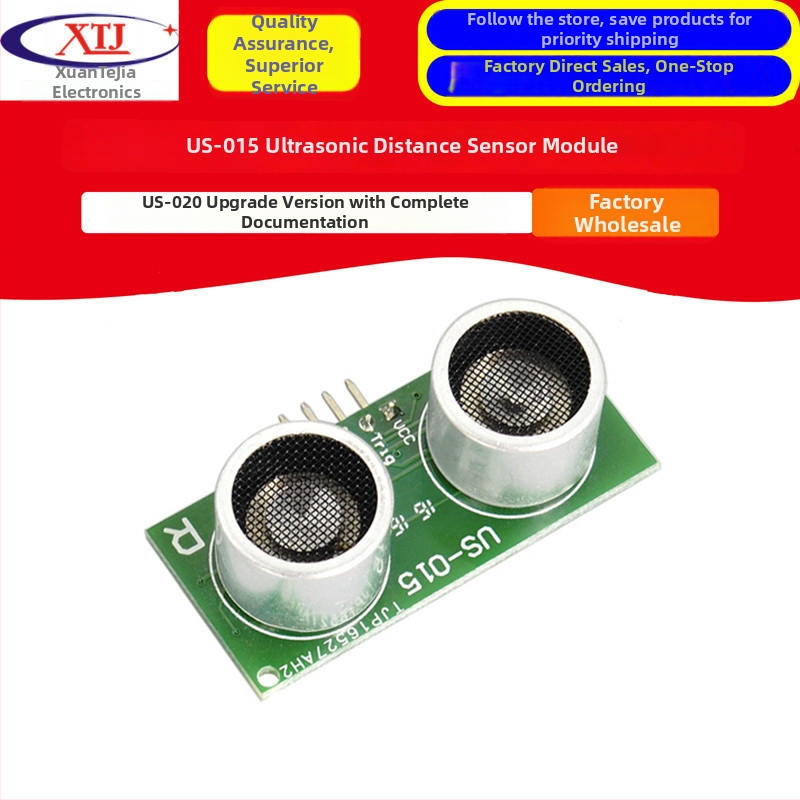 US-015 Ultrazvukový merací modul, Ultrazvukový senzor, US-020 vylepšená verzia, kompletná dokumentácia