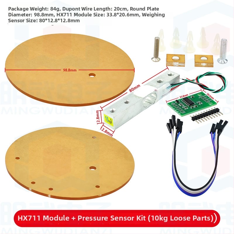 HX711 modul so sadu senzorov zaťaženia – elektronický vážiaci modul 1/5/10/20 kg