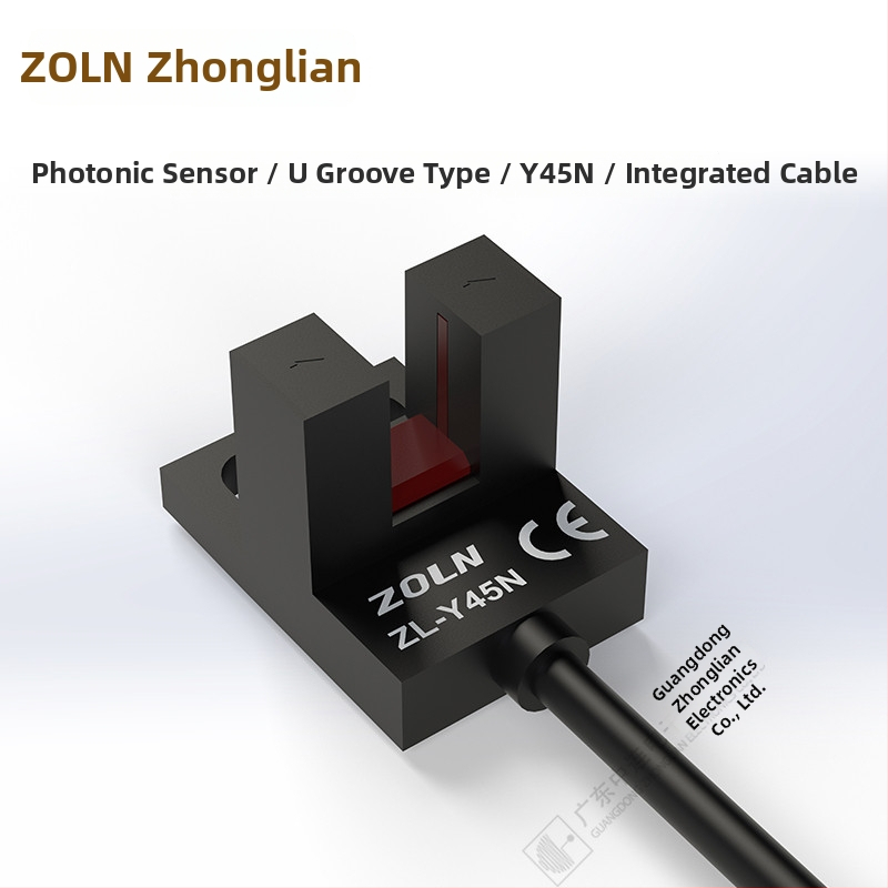 Zhonglian ZL-F/K/L/R/T/Y45NU U-žlijeb fotoelektrični senzor, NPN, normalno otvoren/normalno zatvoren, s kabelom od 2 m