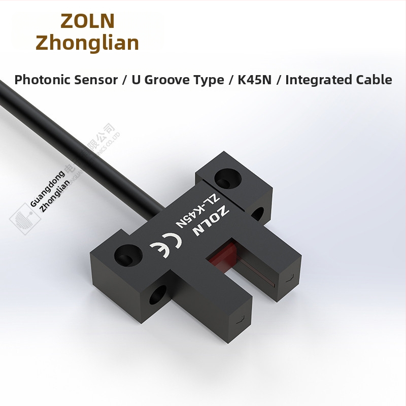 Zhonglian ZL-F/K/L/R/T/Y45NU U-žlijeb fotoelektrični senzor, NPN, normalno otvoren/normalno zatvoren, s kabelom od 2 m