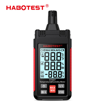 Habotest HT607 Visoko precizan industrijski mjerač temperature i vlage, višefunkcijski senzor temperature i vlage