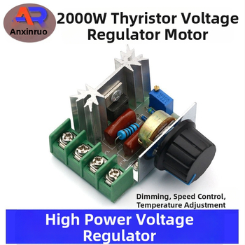 2000W SCR regulátor pre motor, 220V, vysokovýkonný elektronický modul na reguláciu rýchlosti, stmievanie a teplotu