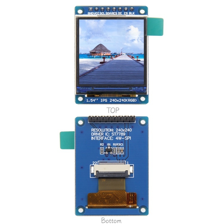 Noul modul ecran color IPS TFT de 1,54 inch, cu interfață SPI, 240x240 HD