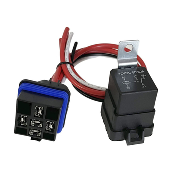 ZYLW80/60A12V водоустойчиво автомобилно реле със гнездо, 5-пиново, комплект за морски вентилатор