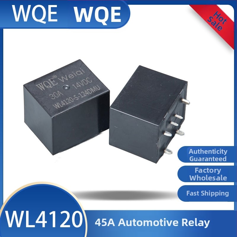WQE automobilové malé relé WL4120 – európske vysokovýkonná PCB doska so striebornými kontaktmi