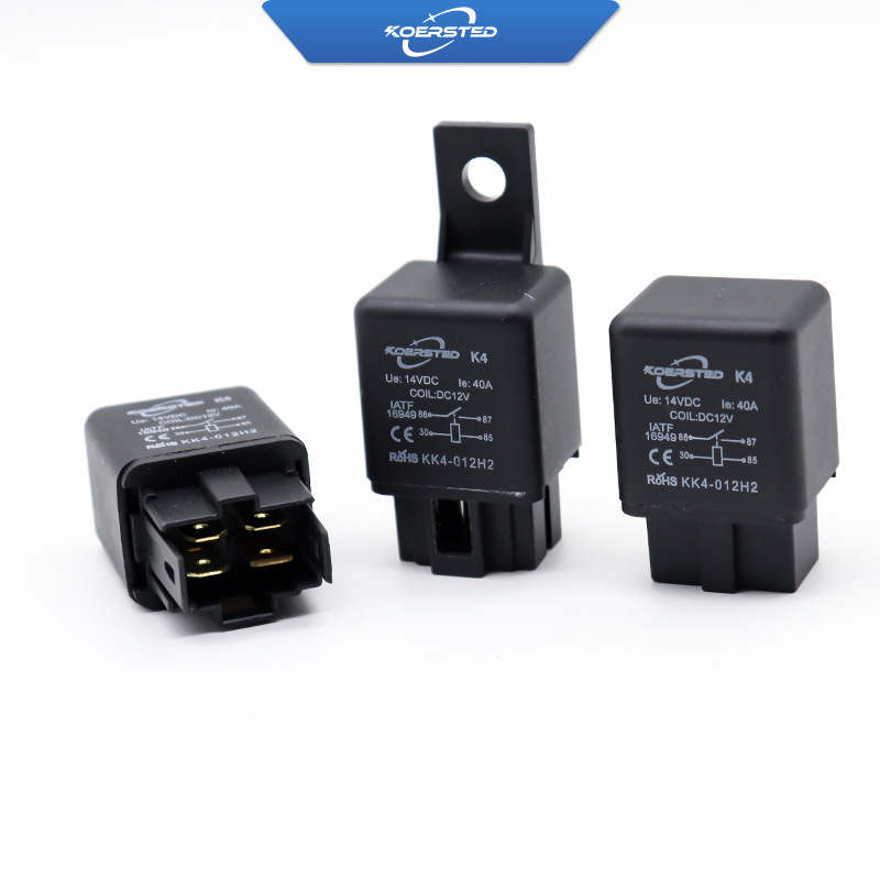 Koersted relej za automobilsku klimu 40A, hlađenje elektronički ventilator, 4-pin utičnica, 12V/24V