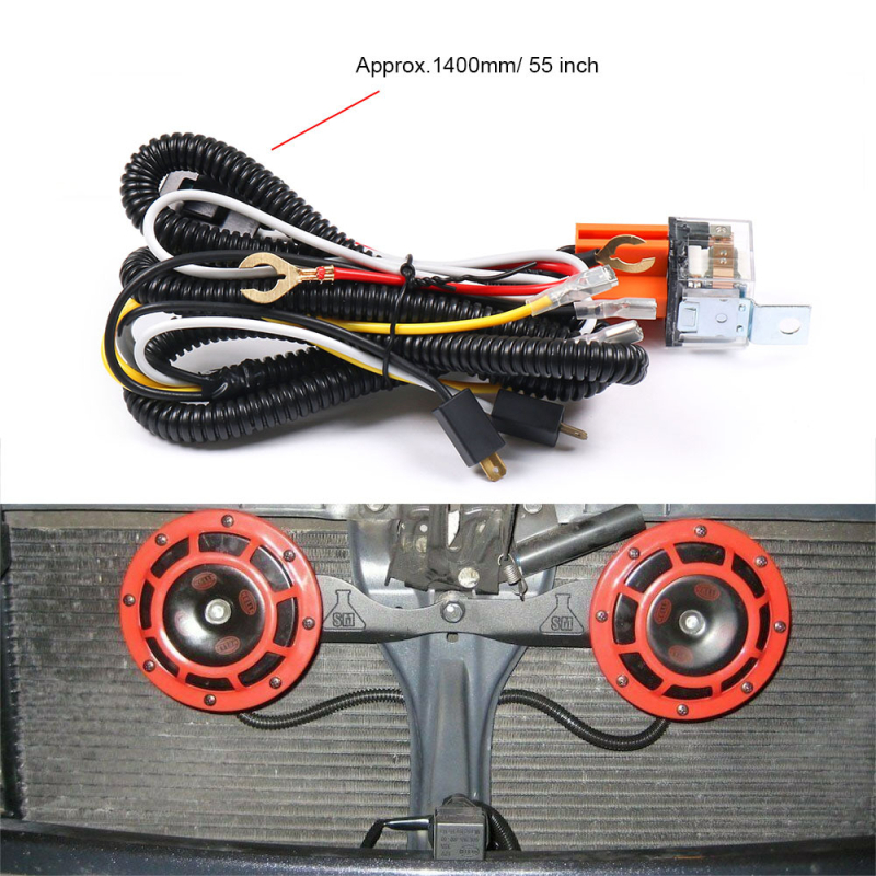 12V Komplet releja za žično ožičenje klaksona za automobile i kamione