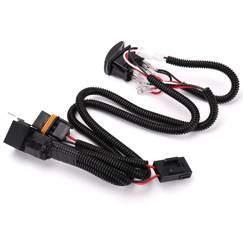 Kabelski komplet za auto klaxon sa releom, 12V DC