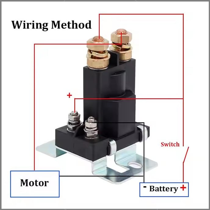 RV modificirani relej za pokretanje vozila, 12V/24V, 500A, DC kontaktor visokog strujnog kapaciteta