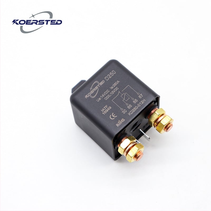 Koersted 250A 12V/24V vysokovýkonné auto štartovacie relé s čistou meďovou cievkou