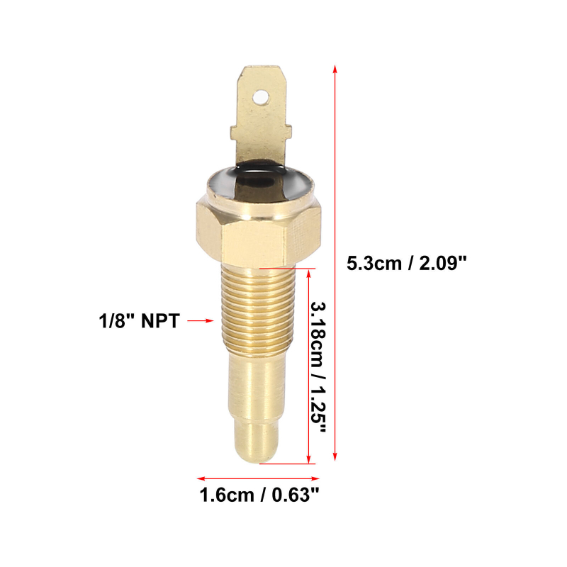Prekidač termalnog senzora ventilatora hladnjaka za automobil, 1/8 in NPT, 180°/165°
