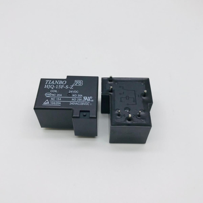 HJQ-15F-S-Z1-05/12/24VDC 6-pinsko relej, 30A, 240VAC