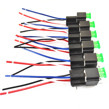 Automobilski relej 30A/12V — set od 6 komada s utičnicama američkog standarda i osiguračima