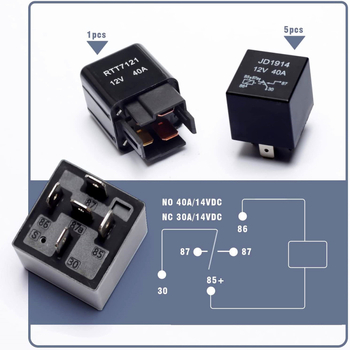 Cutie de siguranțe și relee pentru mașină, 12V, cu cablaj preconectat, modul de control cu 6 canale