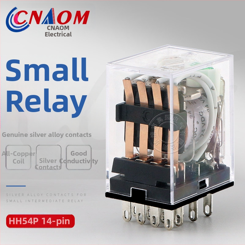 Aomen HH54P 52P 53P Minijaturno srednji relej, AC 24V/12V/220V, 14-pins MY4NJ