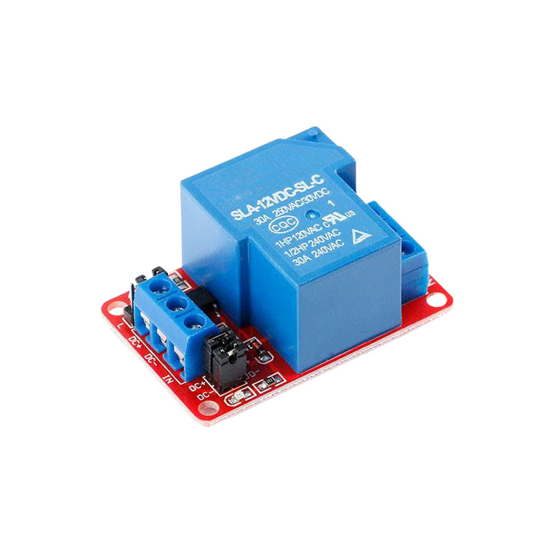 1-kanalni rele modul 30A, 5V/12V, s optičkom izolacijom, podržava aktiviranje na visokom i niskom nivou, visoka snaga