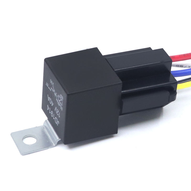 Automobilsko rele, 12V/24V, 40A, JD1914/JD19124, s 5-pinskim kabelskim priključkom
