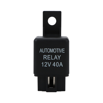 Auto relej za klimatizaciju, 12V 40A, s utičnicom, normalno otvoren, mali elektromagnetski relej za automobilni ventilator EFI