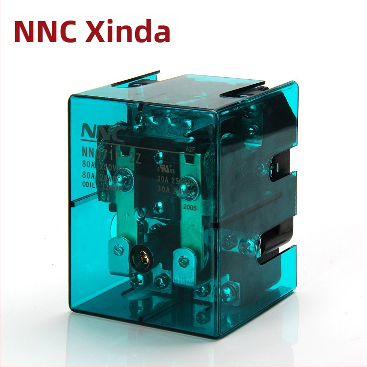 Vysoko výkonné elektromagnetické relé NNC71F-2Z/JQX-62F-2Z, konverzný typ, 80A, strieborné kontakty