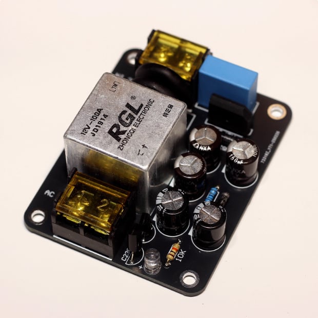 Placă de alimentare cu pornire moale de 2400W, releu de 100A, potrivită pentru amplificator audio de clasă A, AC220V