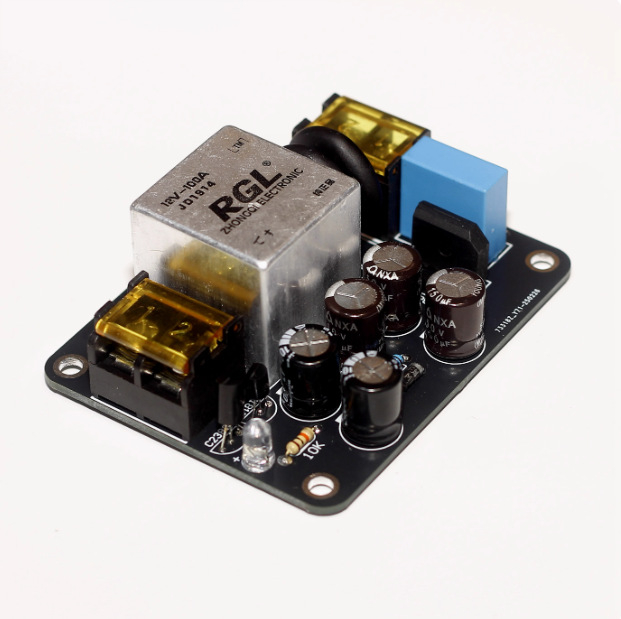 Placă de alimentare cu pornire moale de 2400W, releu de 100A, potrivită pentru amplificator audio de clasă A, AC220V