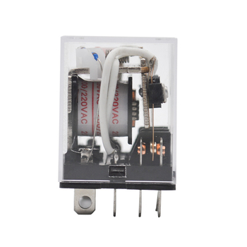 HH64P (LY4NJ) mini rele s LED indikatorom, 14-pinsko, srebrni kontakti, 10A