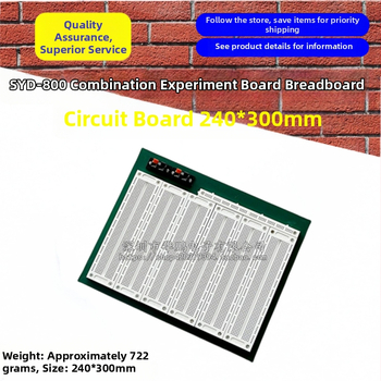 Syd-800 Kombinovaná experimentálna doska, Doska pre obvody, 240×300 mm, Veľká breadboard, Pôvodná nová