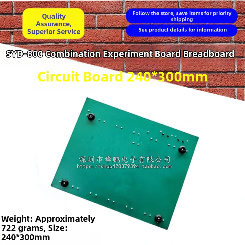 Syd-800 Kombinovaná experimentálna doska, Doska pre obvody, 240×300 mm, Veľká breadboard, Pôvodná nová