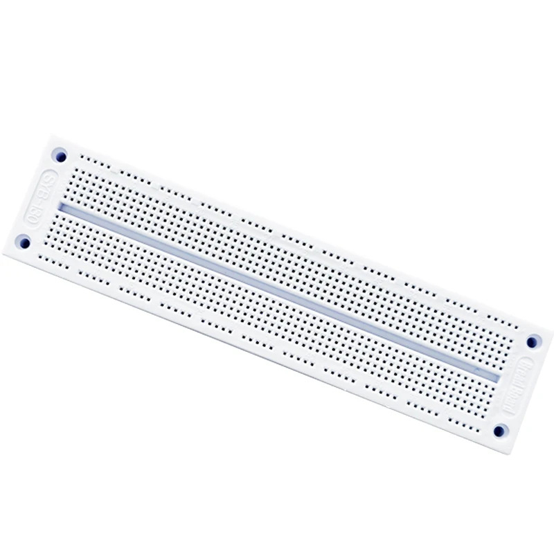 SYB-130 breadboard, prototipna pločica s rupama, veličina 19 cm × 4,6 cm × 0,8 cm