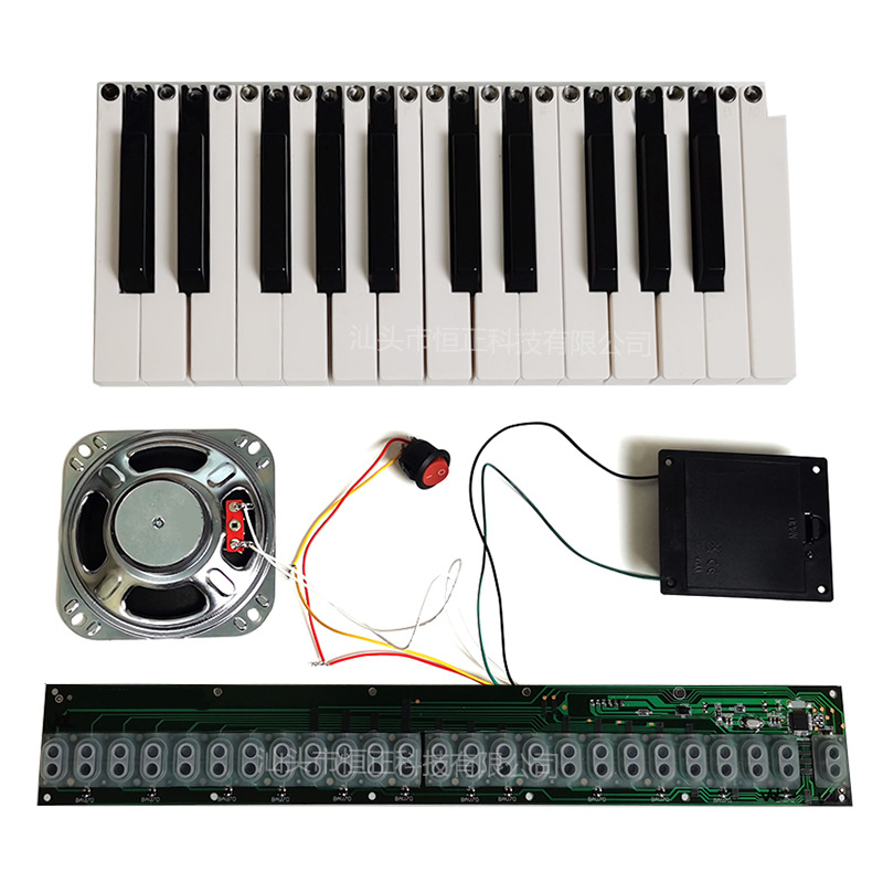 Drveno piano s 25 tipkama — pločica s elektroničkim krugom za dječji elektronički klavir, višenamjenski digitalni glazbeni instrument