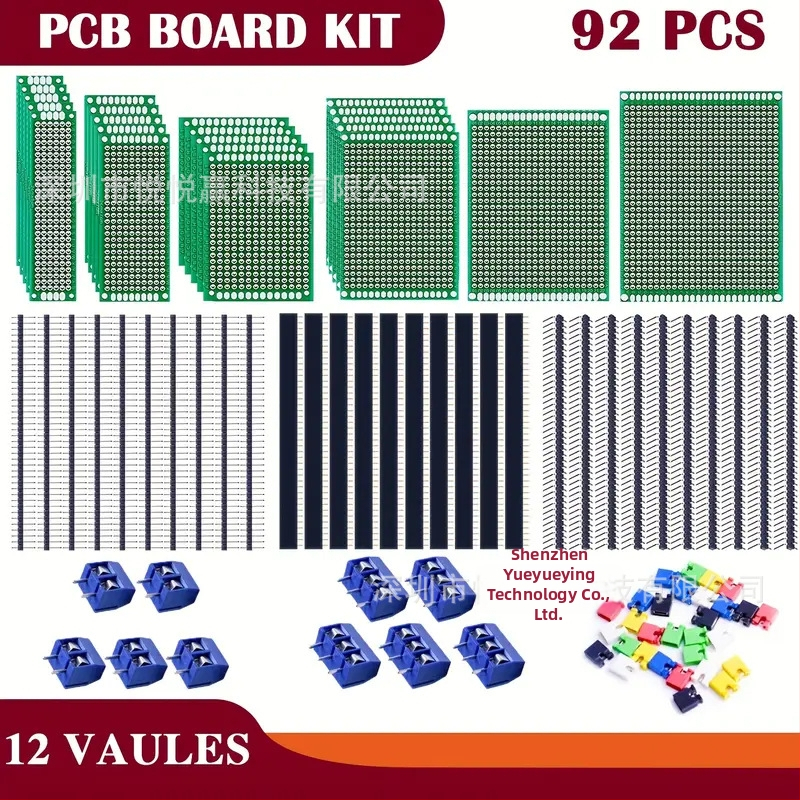 Perforovaná prototypovacia doska, PCB doska so zelenou maskou, experimentálna doska, rozmery 5×7×6×8, na spájanie