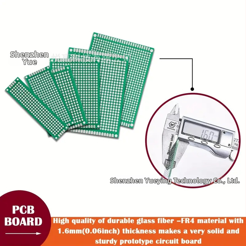 Perforovaná prototypovacia doska, PCB doska so zelenou maskou, experimentálna doska, rozmery 5×7×6×8, na spájanie