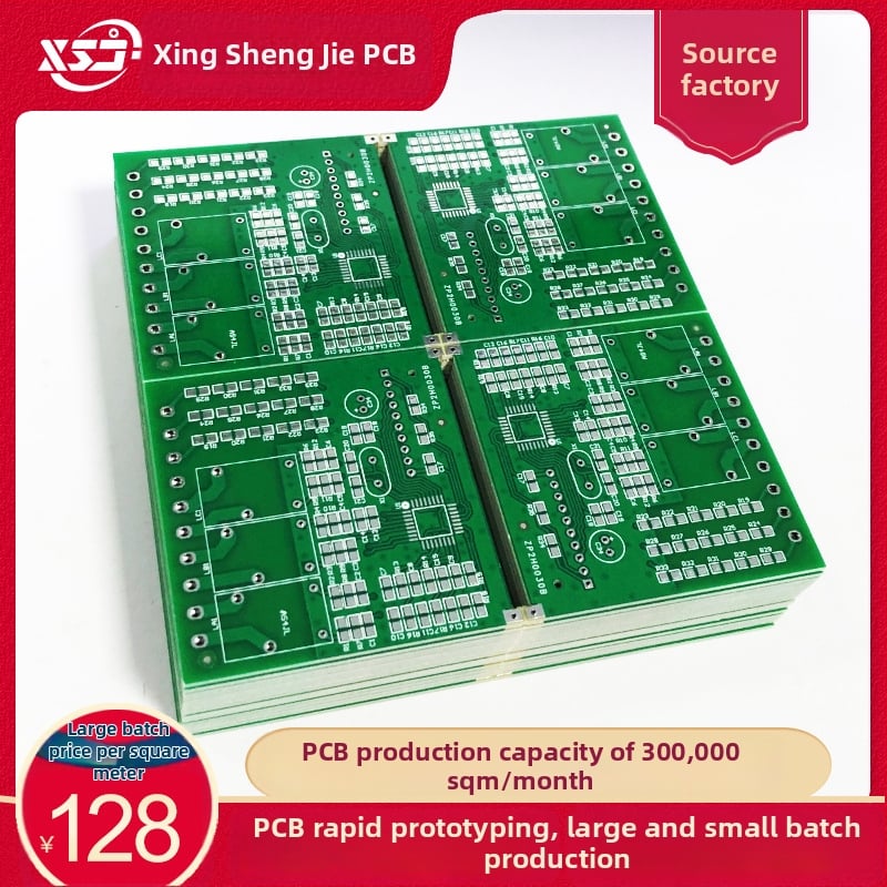 Xingshengjie PCB pločica, dvostrana pločica, FR-4 staklasta vlakna ploča, masovna proizvodnja, brzo prototipiranje