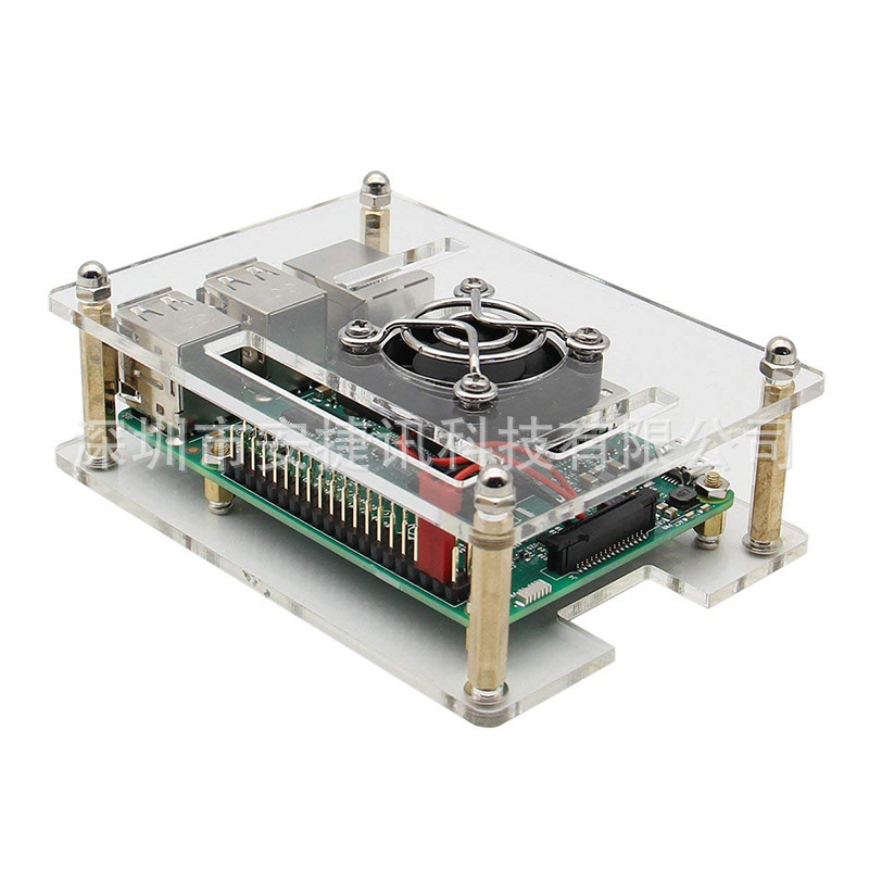 Универсална акрилна кутия за Raspberry Pi 3B/4B, многоплаткова конструкция за дънни платки и стекове, 4 слоя експериментален клъстер