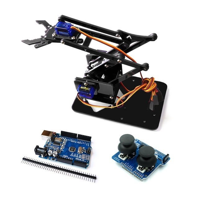 XINZHILI MeArm 4-DOF akrilna robotska ruka za Arduino i Raspberry Pi DIY komplet