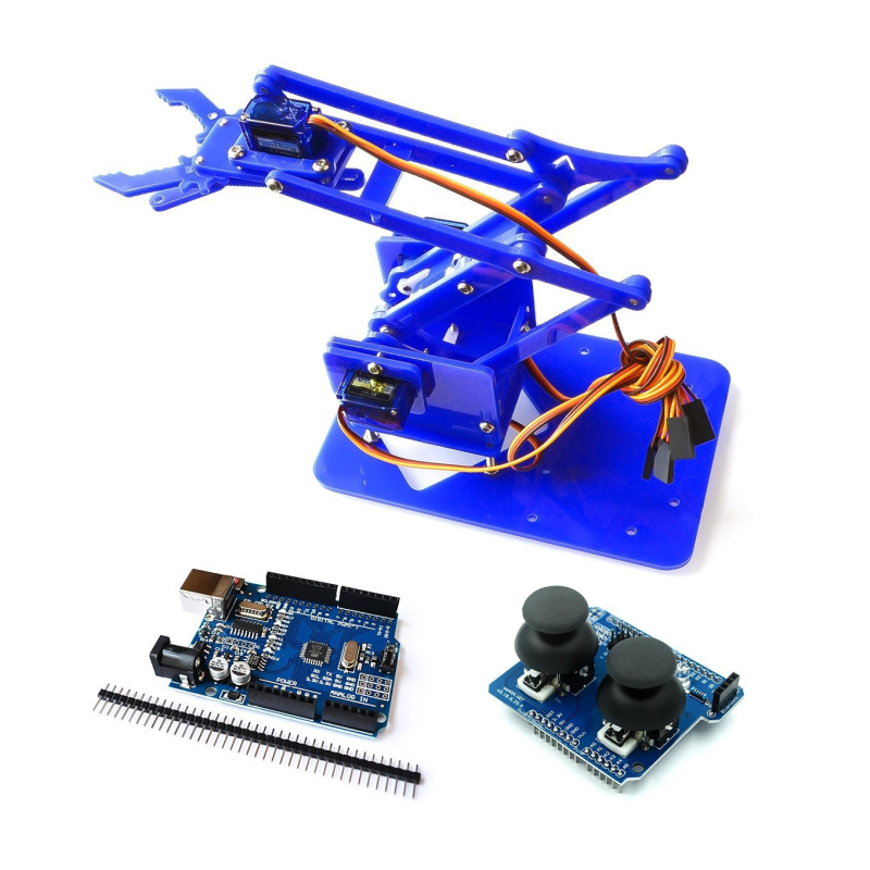 XINZHILI MeArm 4-DOF akrilna robotska ruka za Arduino i Raspberry Pi DIY komplet