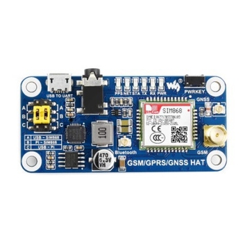 SIM868 proširenje ploče za Raspberry Pi 4B – GSM/GPRS/GNSS, pozivi i Bluetooth