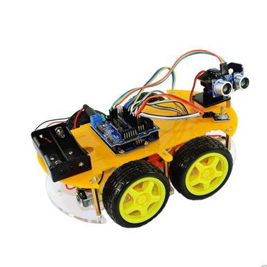 4WD Bluetooth višenamjenski četverotočkaški pametni automobil set s izbjegavanjem prepreka i praćenjem linije za Arduino DIY
