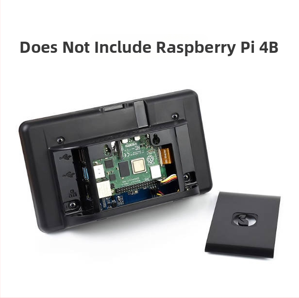 Raspberry Pi 4B oficiálny 7-palcový dotykový displej s ABS čiernym puzdrom