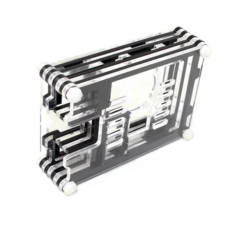 Raspberry Pi 3B/2B/3B+ 9-slojno akrilno kućište s ventilatorom i panelima u bojama
