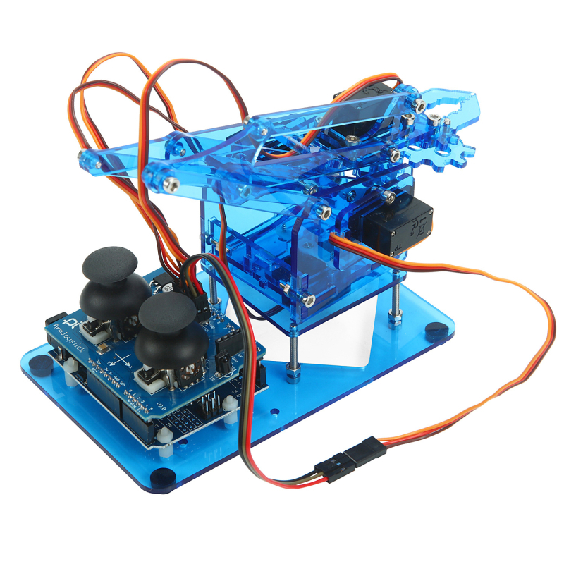Akrilna mehanička ruka MeArm – komplet za sklapanje za UNO, open-source, Raspberry Pi