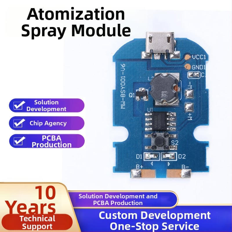 Modul atomizacije spreja, jednostrana višeslojna PCBA pločica za prototip PCB-a