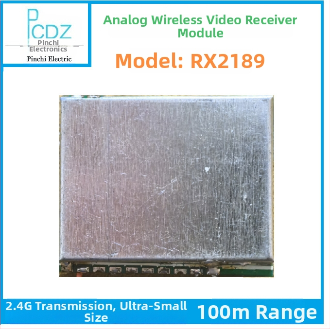 2.4G analógový videopriijímač modul, bezdrôtový modul prenosu obrazu, model RX2189